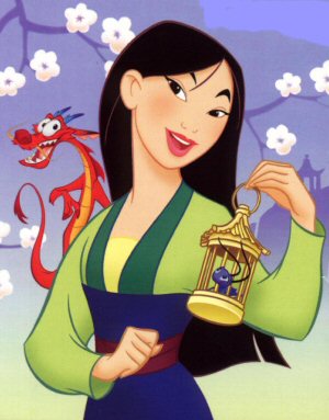 木兰一开始看到木须时 还说 祖先怎麼派条蜥蜴给我 xdd